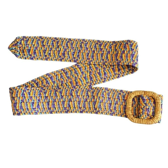 MILOR Elastic Multicolored Waist Belt M/L - Picture 3 of 5